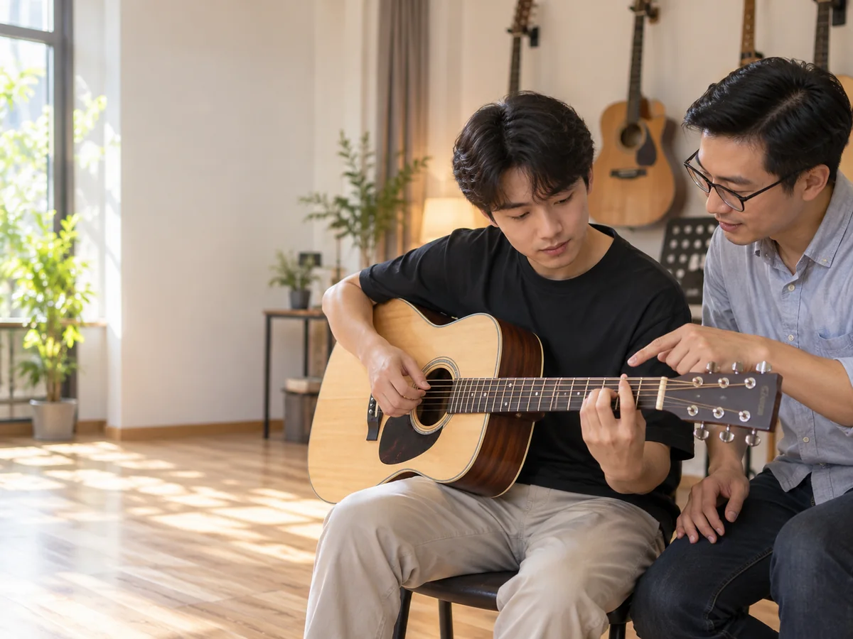 Học bấm hợp âm guitar